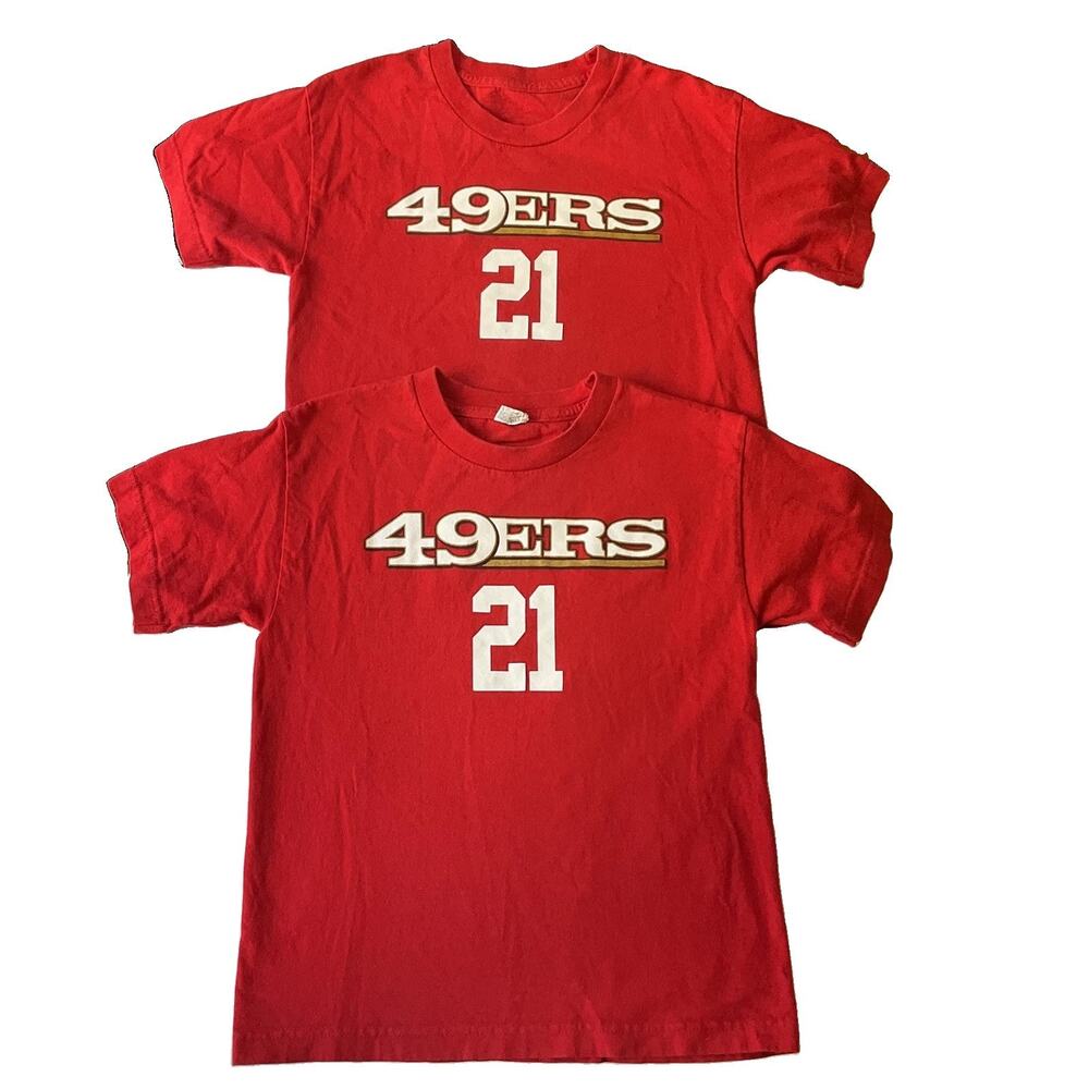San Francisco 49ers Kids Shirt M Red Alstyle Gore 21 49ers Sports Fan Logo Twin